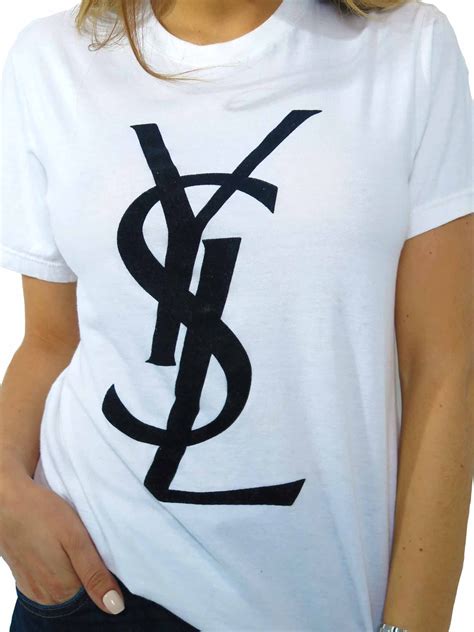 ysl logo t shirt fake|yves saint laurent t shirt.